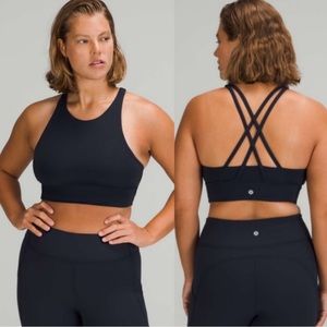 Lululemon energy bra high neck long line tough
